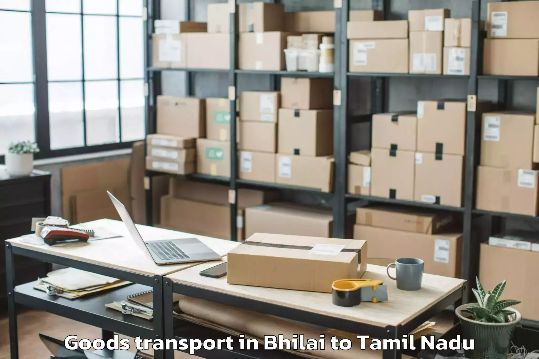 Book Bhilai to Thiruvidaimaruthur Goods Transport